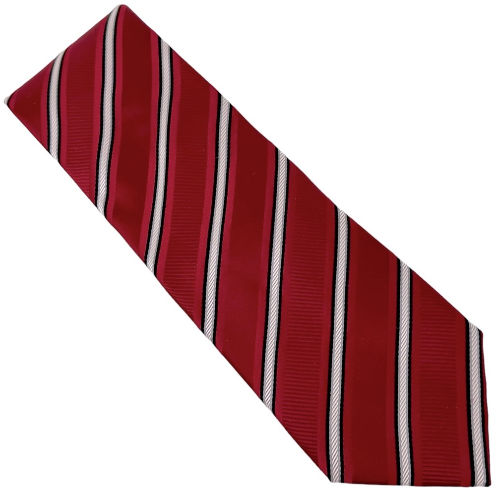 Donald J Trump Signature Collection Red 100% Silk Mens Tie